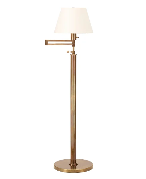 Billy Baldwin Standard Lamp Antiqued Brass