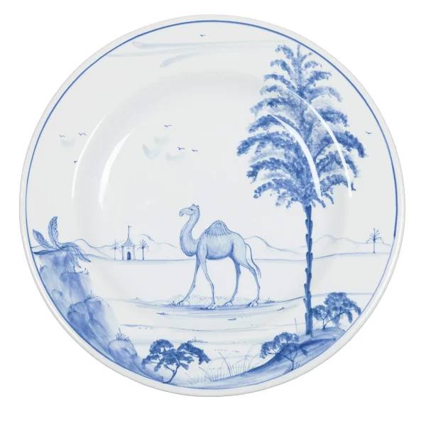 Blue And White Exotic Animal Plate Camel