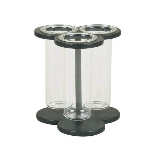 Compton Trefoil Flower Holder Dark Green