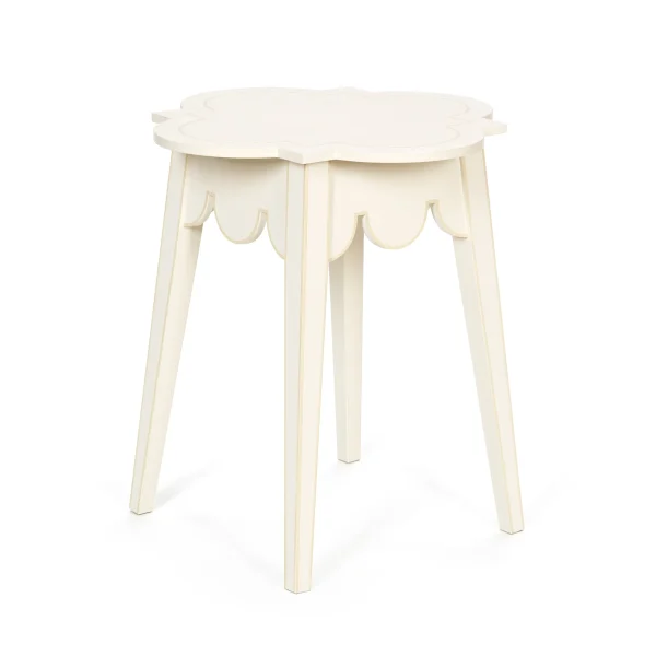 D-End Quatrefoil Table