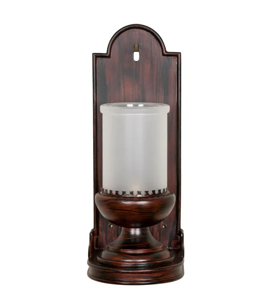 Ditchley Wall Light Dark Faux Bois