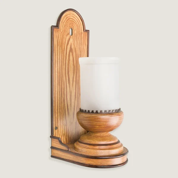 Ditchley Wall Light Light Faux Bois 2