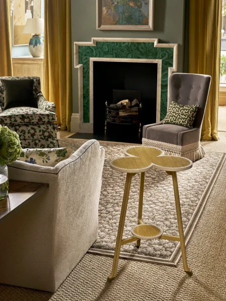 Green Velvet Cushion In Situ