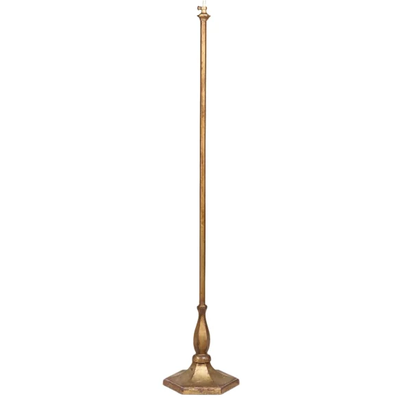 Hexagonal Floor Lamp With Hexagonal Stem And Baase