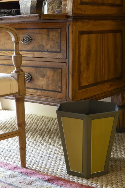Hexagonal Waste Paper Bin Colour No7 In Situ