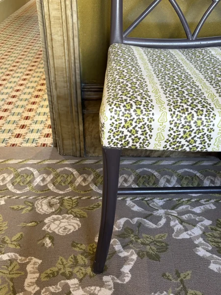 Leopard Stripe Lime Green In Situ