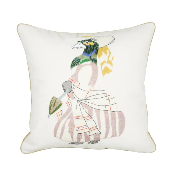 Needlepoint Duck Cushion
