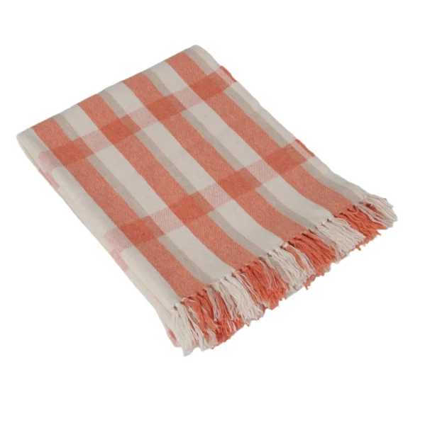 Sutherland Lap Rug Coral