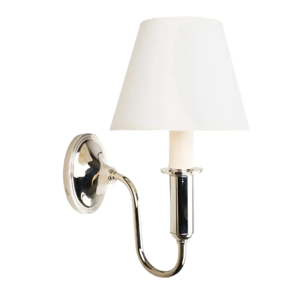 Swan Neck Wall Light Nickel