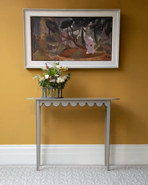 Tall D-End Table In Situ