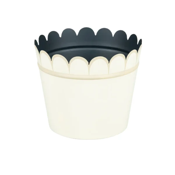 Tole Cachepot Cream