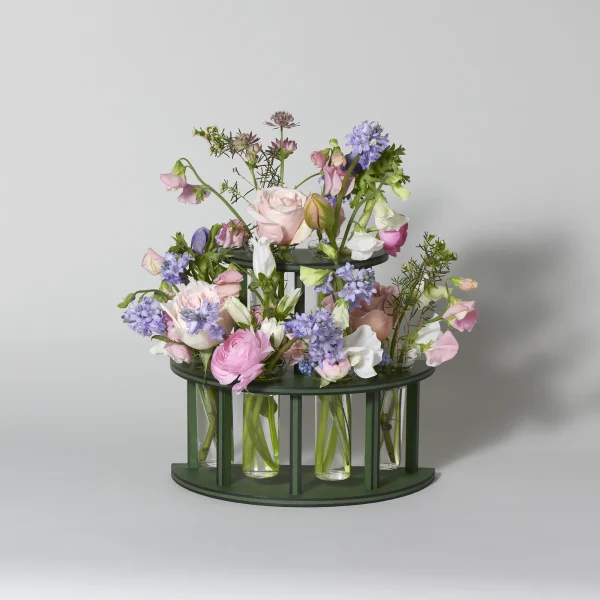 Two Tier Flower Holder With Flowers