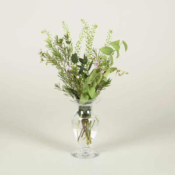 Urn-Shaped Vase With Flowers